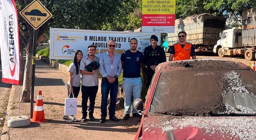 FAPAM promove ação educativa de trânsito em parceria com a Siderúrgica Alterosa e órgãos municipais